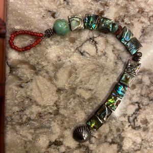 Beautiful Handmade Artisan Abalone bracelet